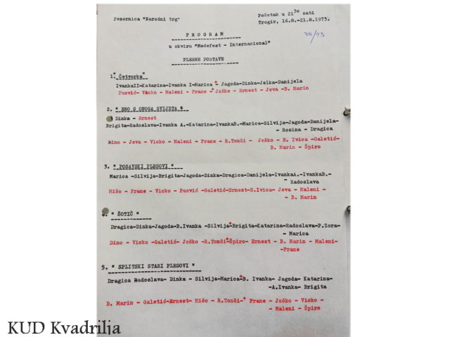 Trogir, Modafest International16./21. Kolovoza – 1973.
