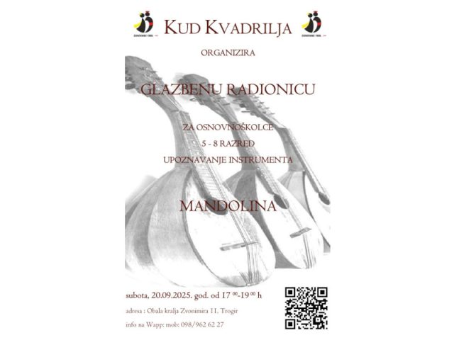 Održana glazbena radionica za osnovnoškolce